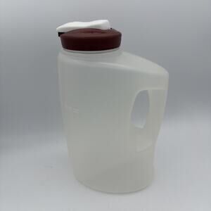 Rubbermaid MixerMate 3 Quart Pitcher Jug Red Flip Top Lid with Handle IC99 EUC